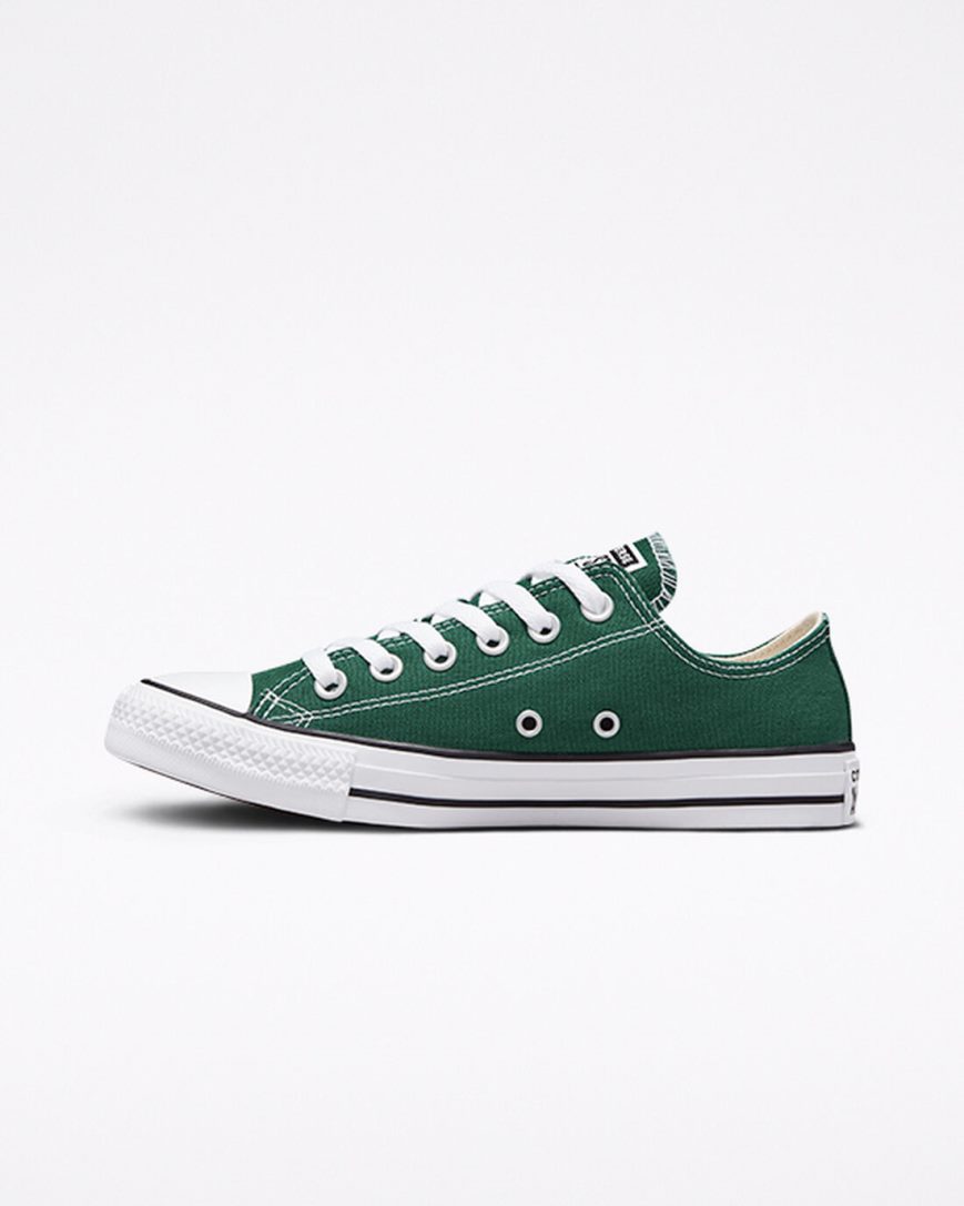 Tenis Converse Chuck Taylor All Star Seasonal Color Cano Baixo Masculino Verdes Branco Pretas | PT F075T08